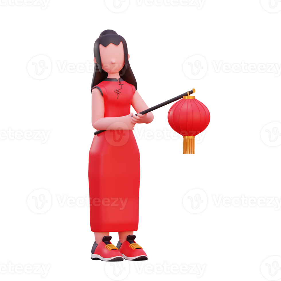 3d character illustration chinese new year png
