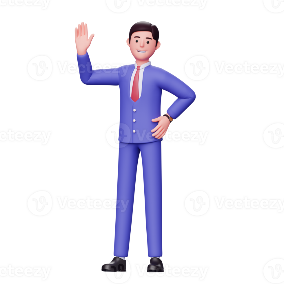 3d businessman character illustration png
