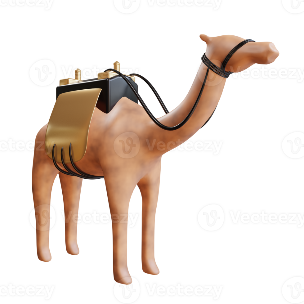 3d illustration arabian camel object png