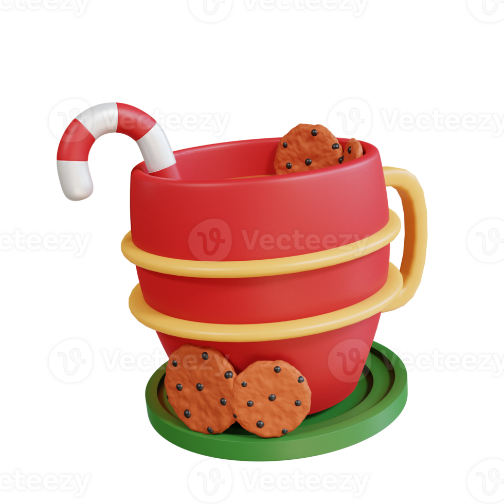 3d icon christmas hot chocolate png