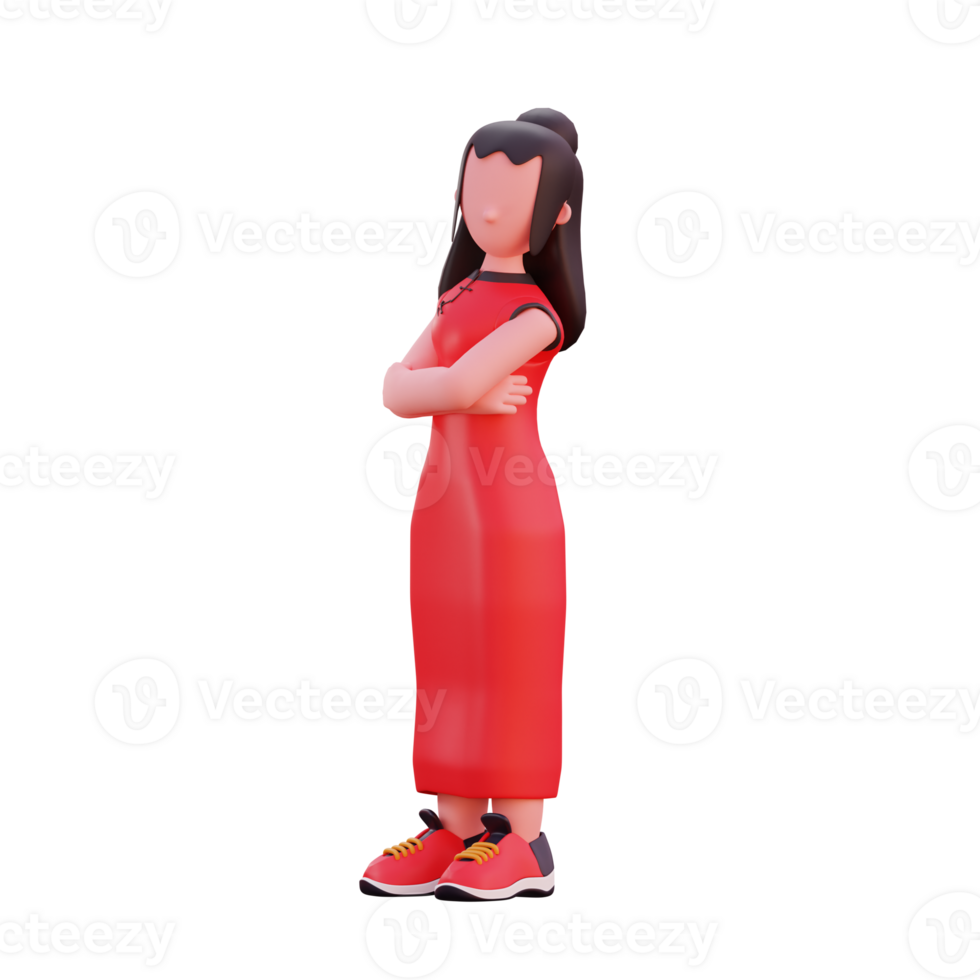 3d character illustration chinese new year png