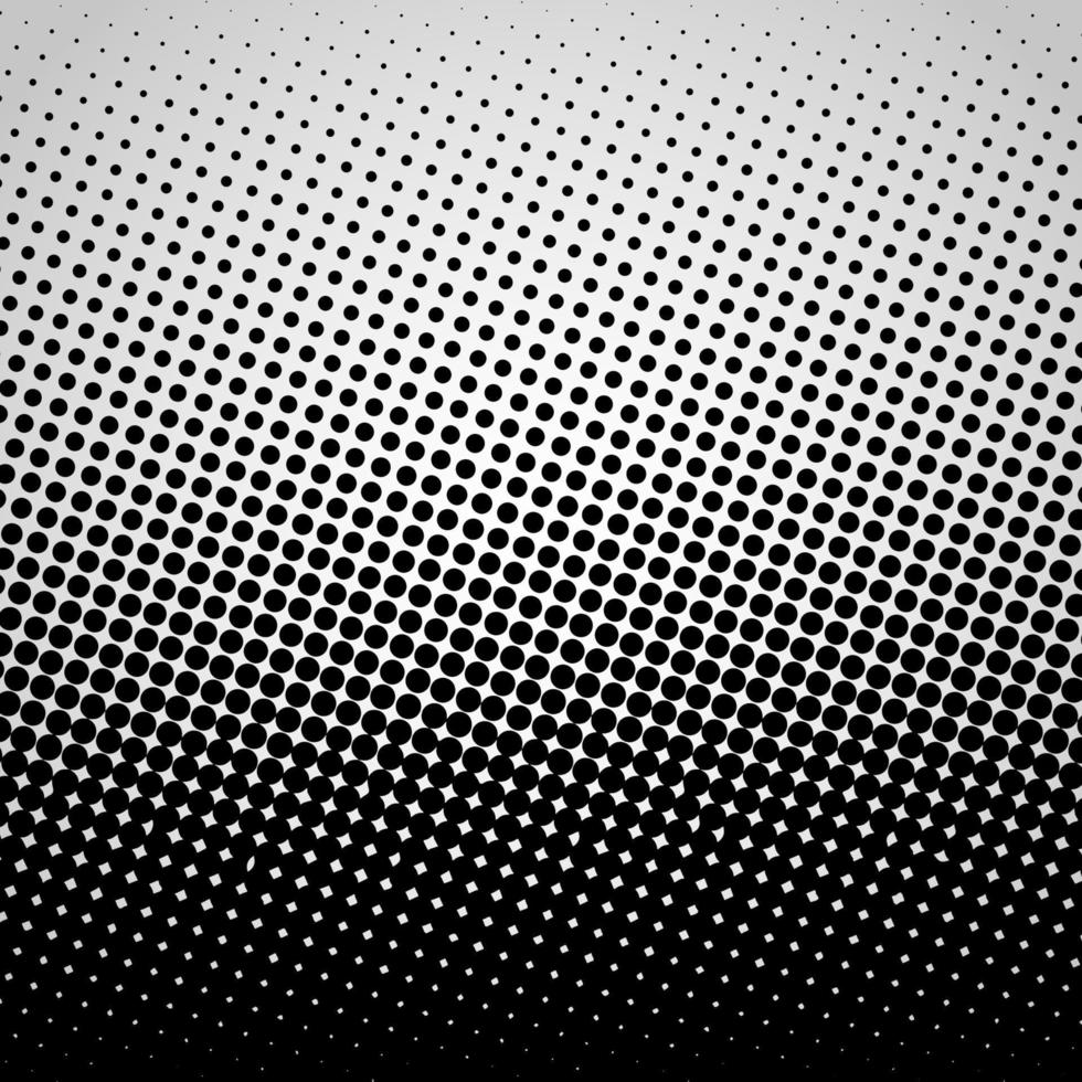 Halftone abstract vector black dots design element isolated on a white background.