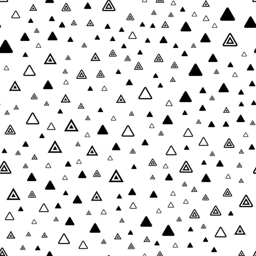 Memphis seamless pattern with triangular geometric elements, fashion trend 80-90s. Vector. vector