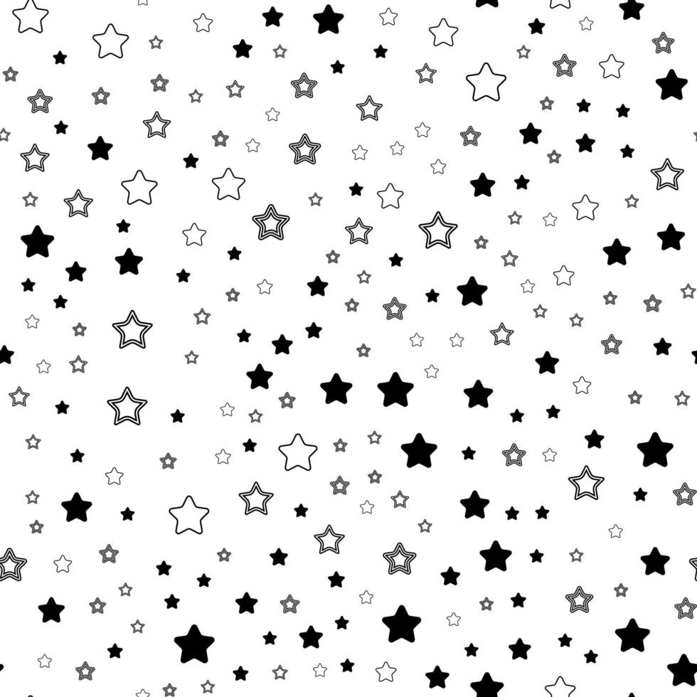 Memphis seamless pattern with star geometric elements, fashion trend 80-90s. Vector. vector