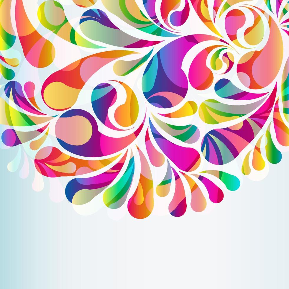 Abstract colorful arc-drop background. Vector. vector