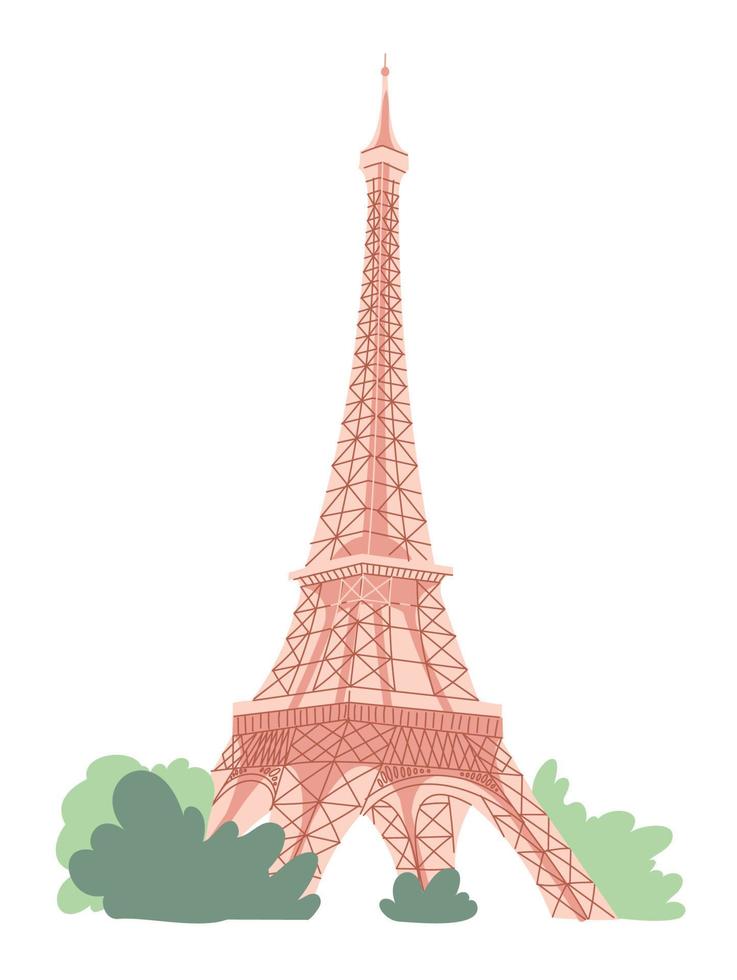 Eiffel tower in Paris on white background 9270416 Vector Art at Vecteezy