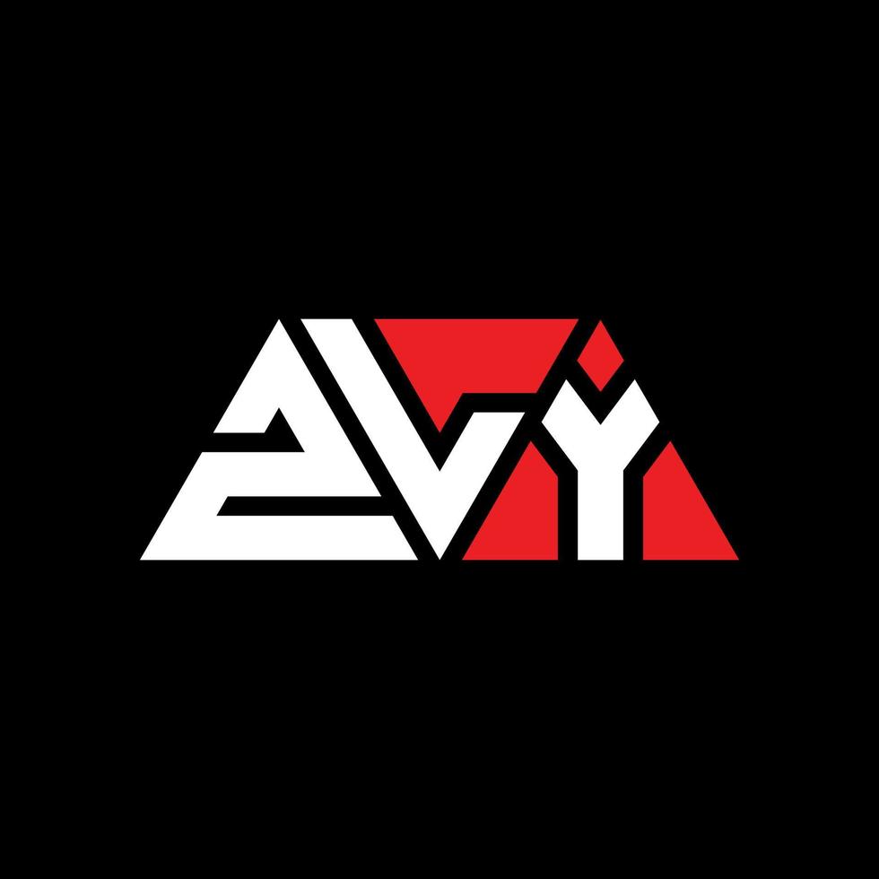ZLY triangle letter logo design with triangle shape. ZLY triangle logo design monogram. ZLY triangle vector logo template with red color. ZLY triangular logo Simple, Elegant, and Luxurious Logo. ZLY