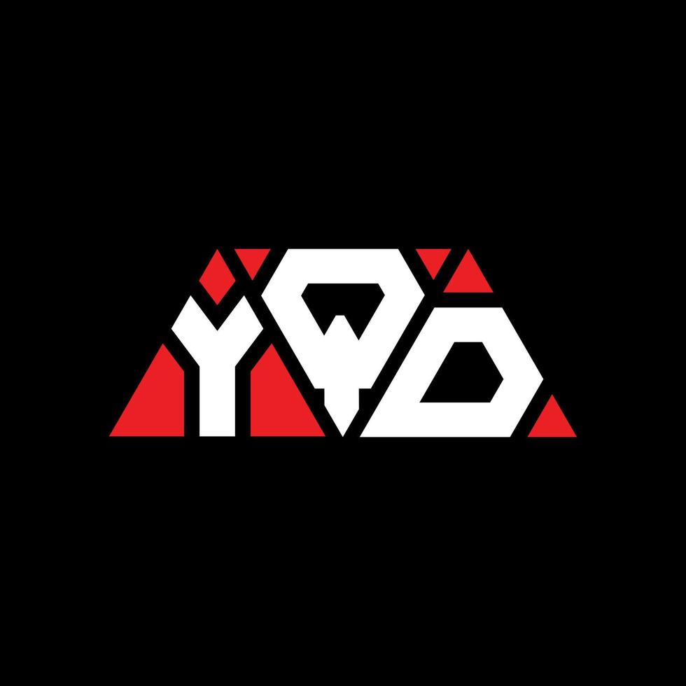 YQD triangle letter logo design with triangle shape. YQD triangle logo design monogram. YQD triangle vector logo template with red color. YQD triangular logo Simple, Elegant, and Luxurious Logo. YQD