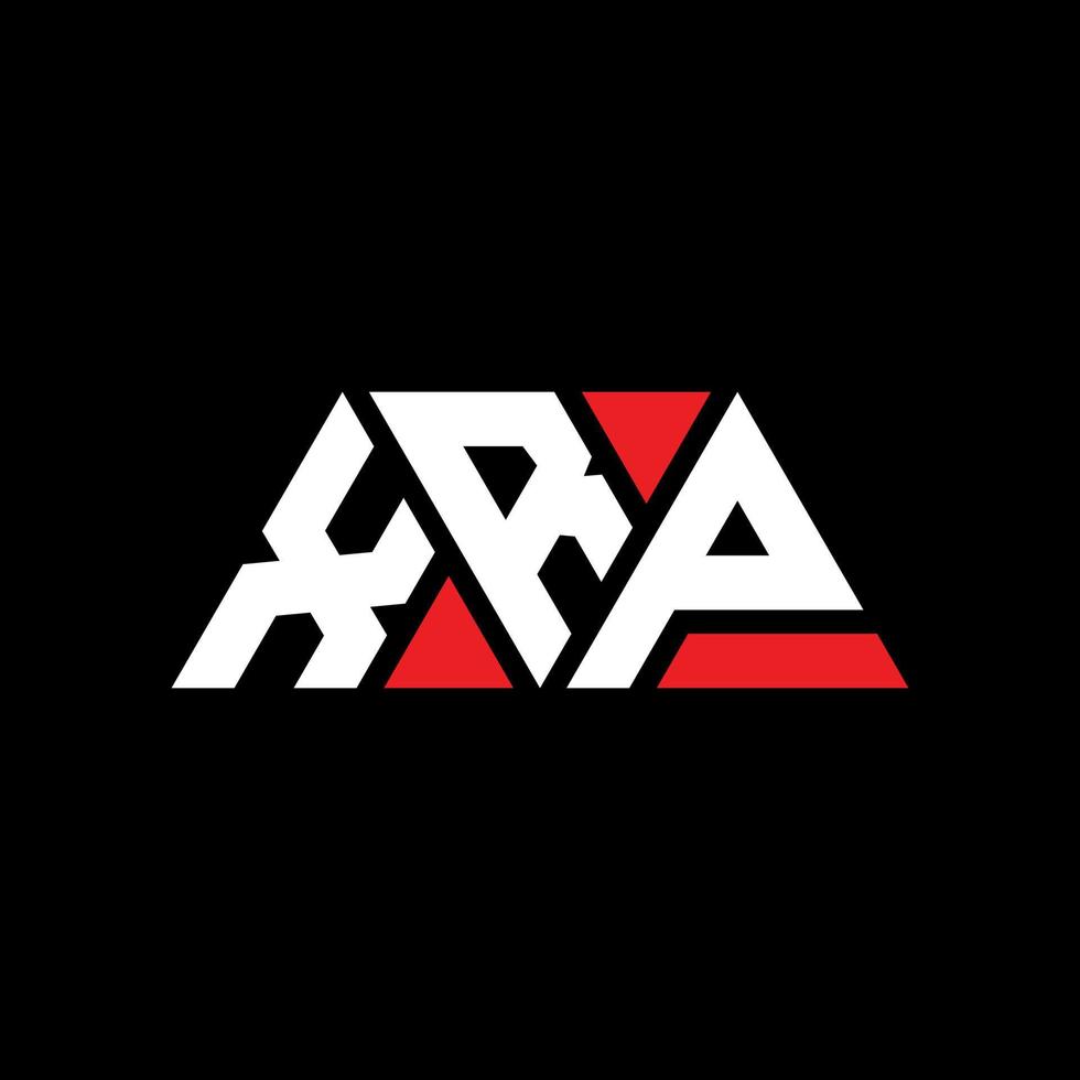 XRP triangle letter logo design with triangle shape. XRP triangle logo design monogram. XRP triangle vector logo template with red color. XRP triangular logo Simple, Elegant, and Luxurious Logo. XRP