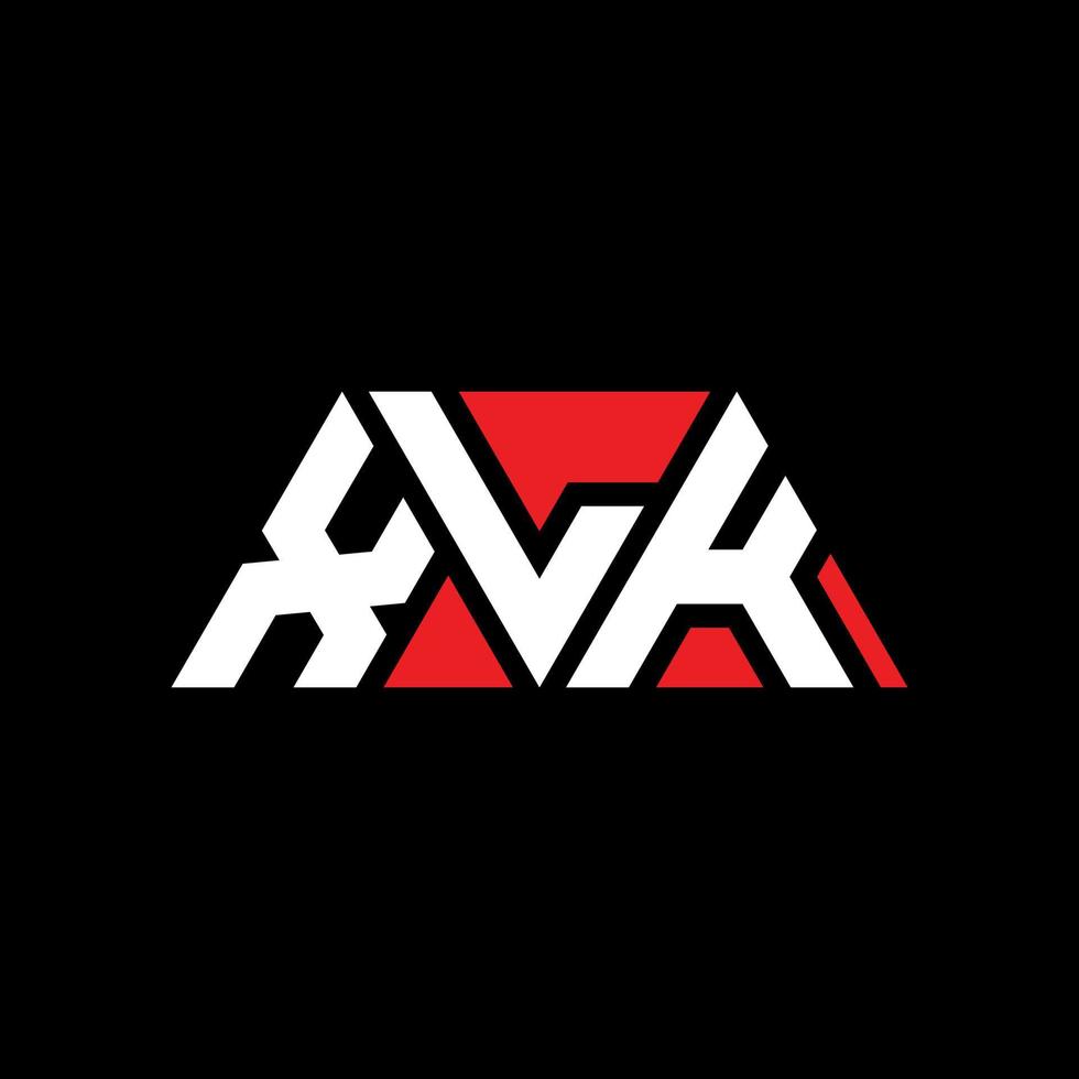 XLK triangle letter logo design with triangle shape. XLK triangle logo design monogram. XLK triangle vector logo template with red color. XLK triangular logo Simple, Elegant, and Luxurious Logo. XLK