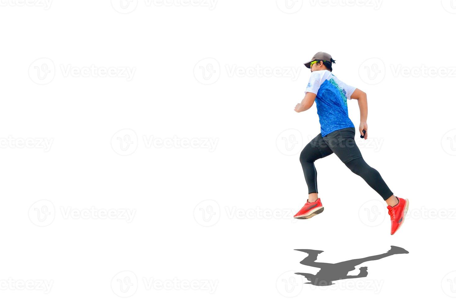 men's sports Asians on a white background photo