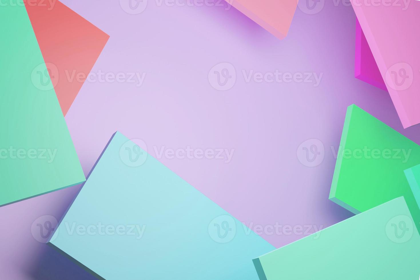 3D rendering for beautiful colorful backgrounds Made in square shape with clipping path photo