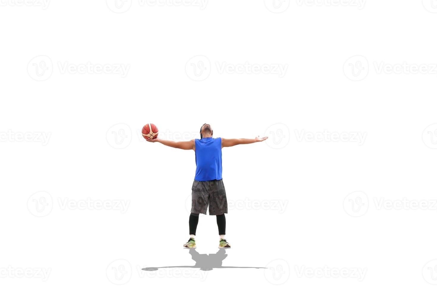 men's sports Asians on a white background photo