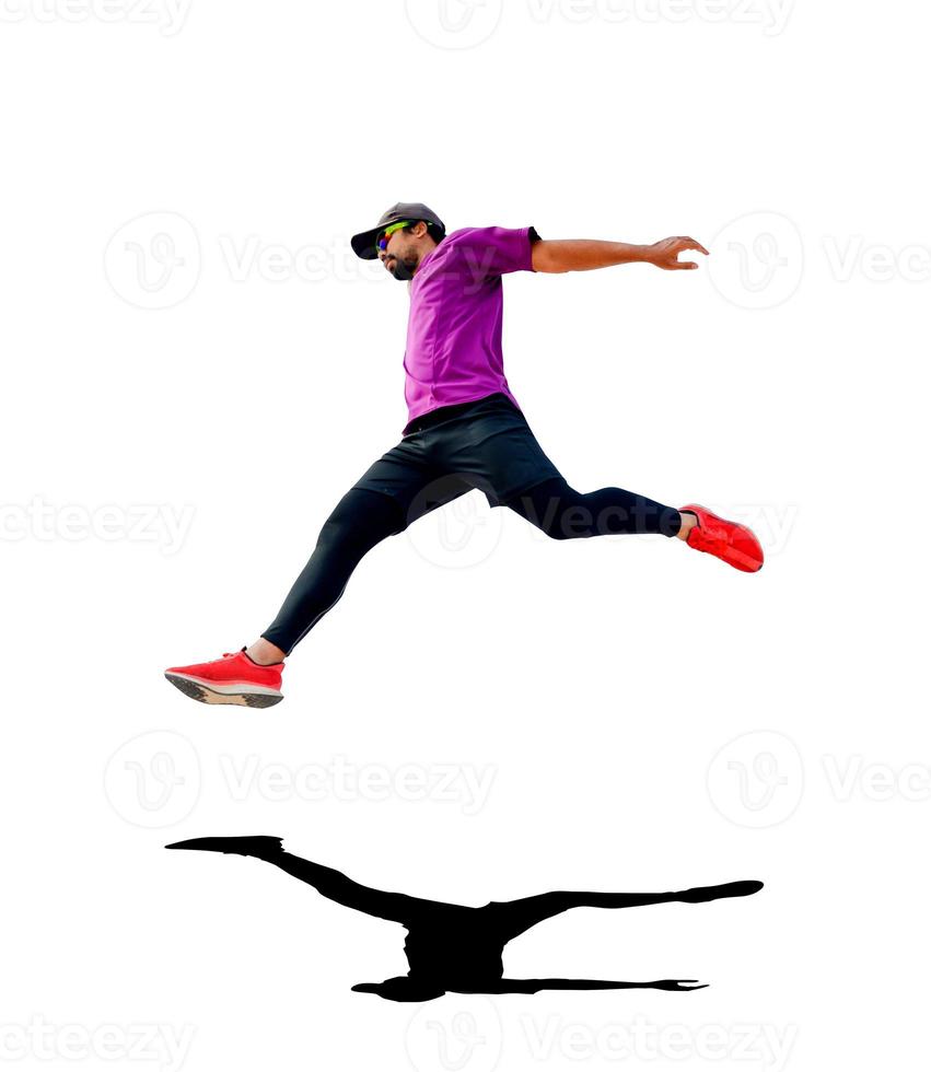 men's sports Asians on a white background photo