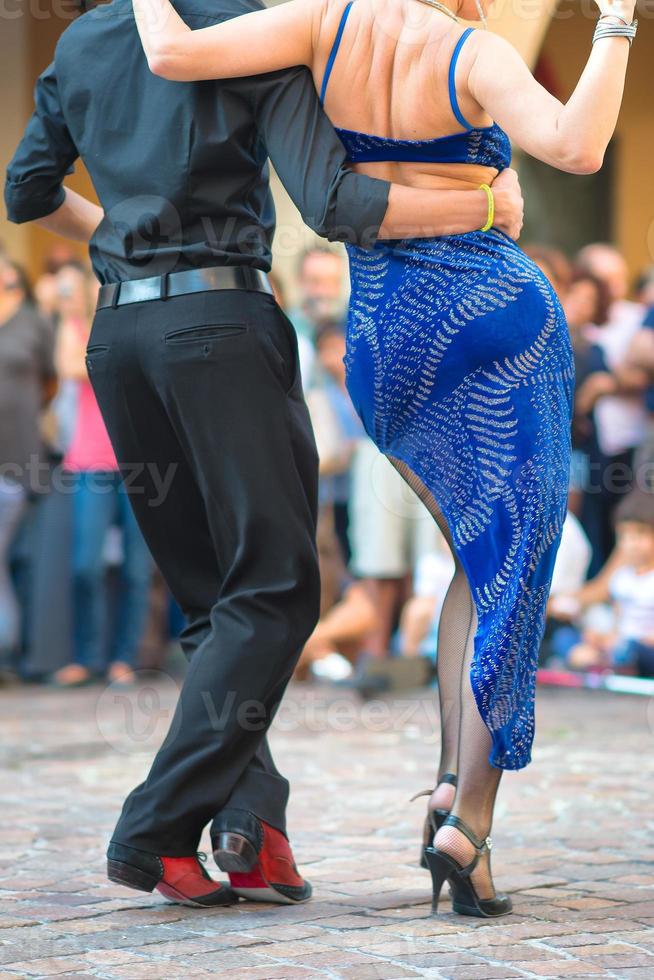 Couple dancing  in the street photo