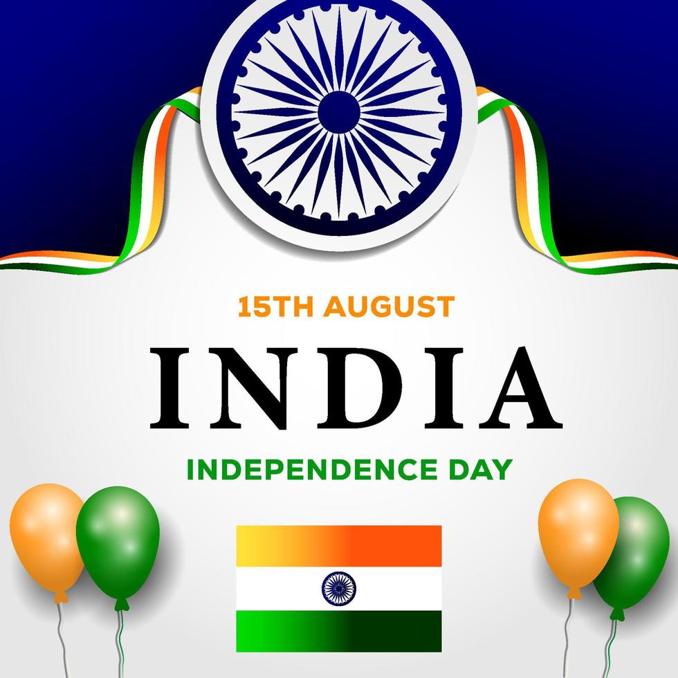 india independence day 15th august background illustration vector