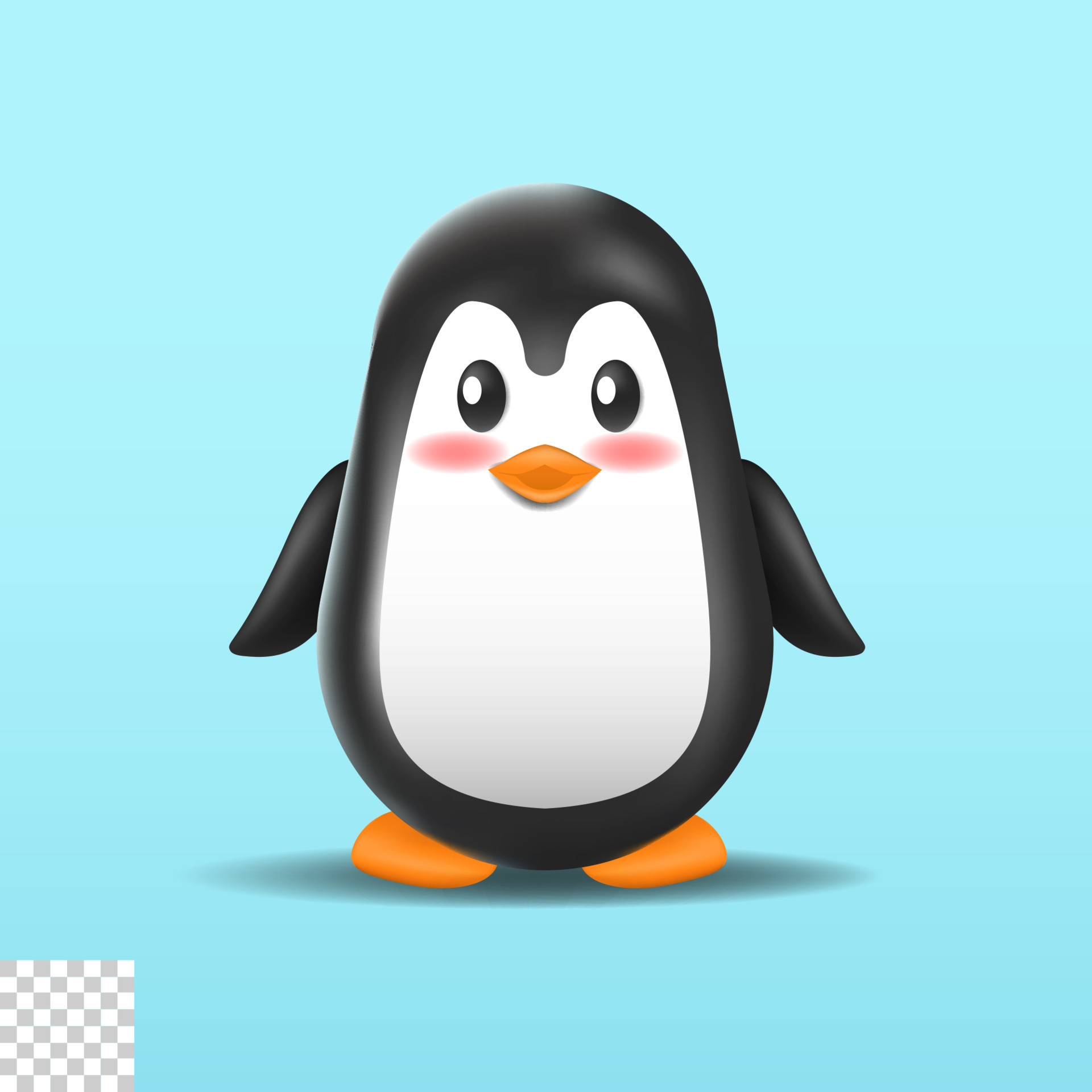 3d cute penguin illustration isolated design 9274365 Vector Art at Vecteezy