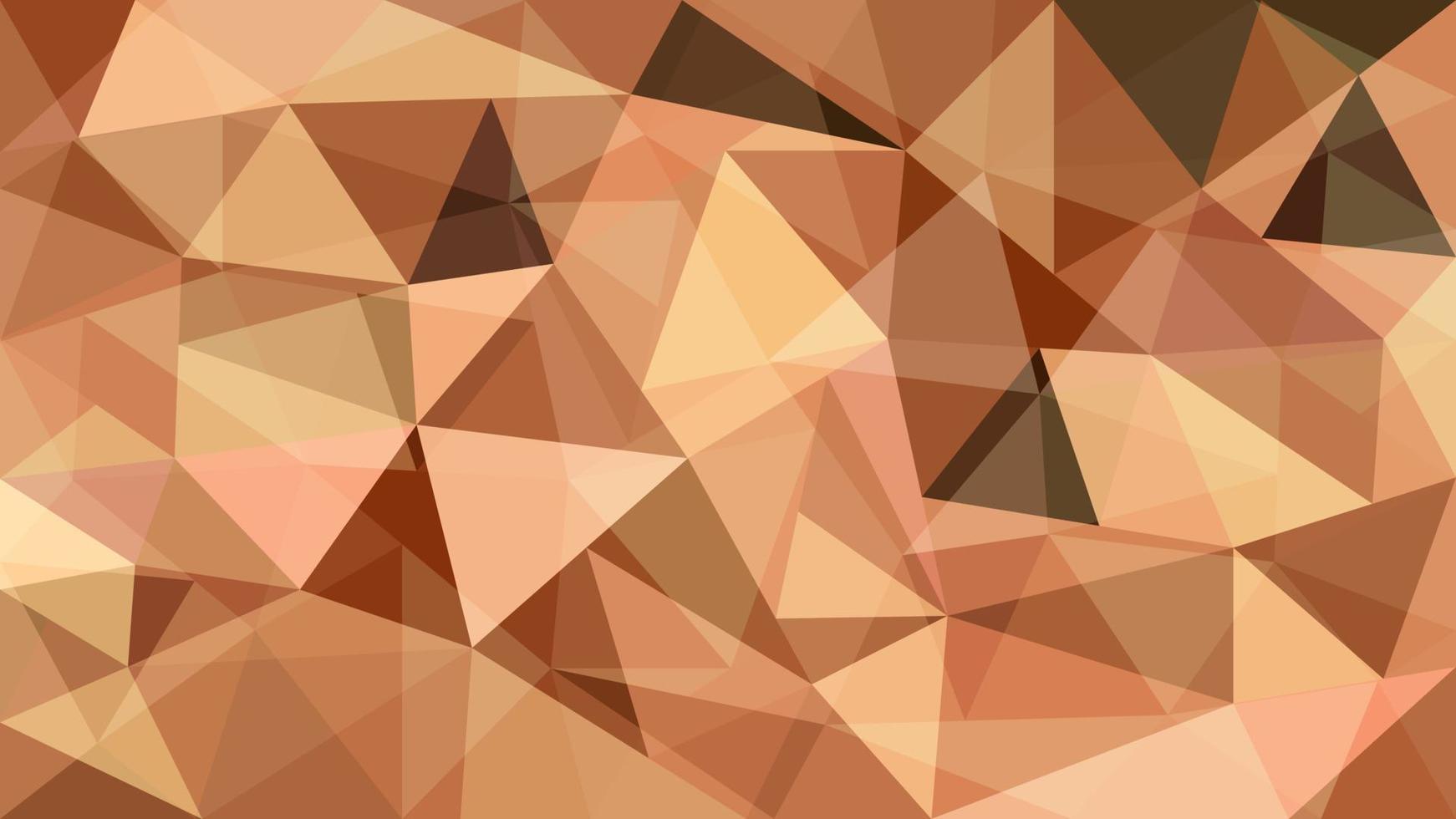 Abstract brown low poly background. Many intersecting and overlapping triangles. Modern style vector