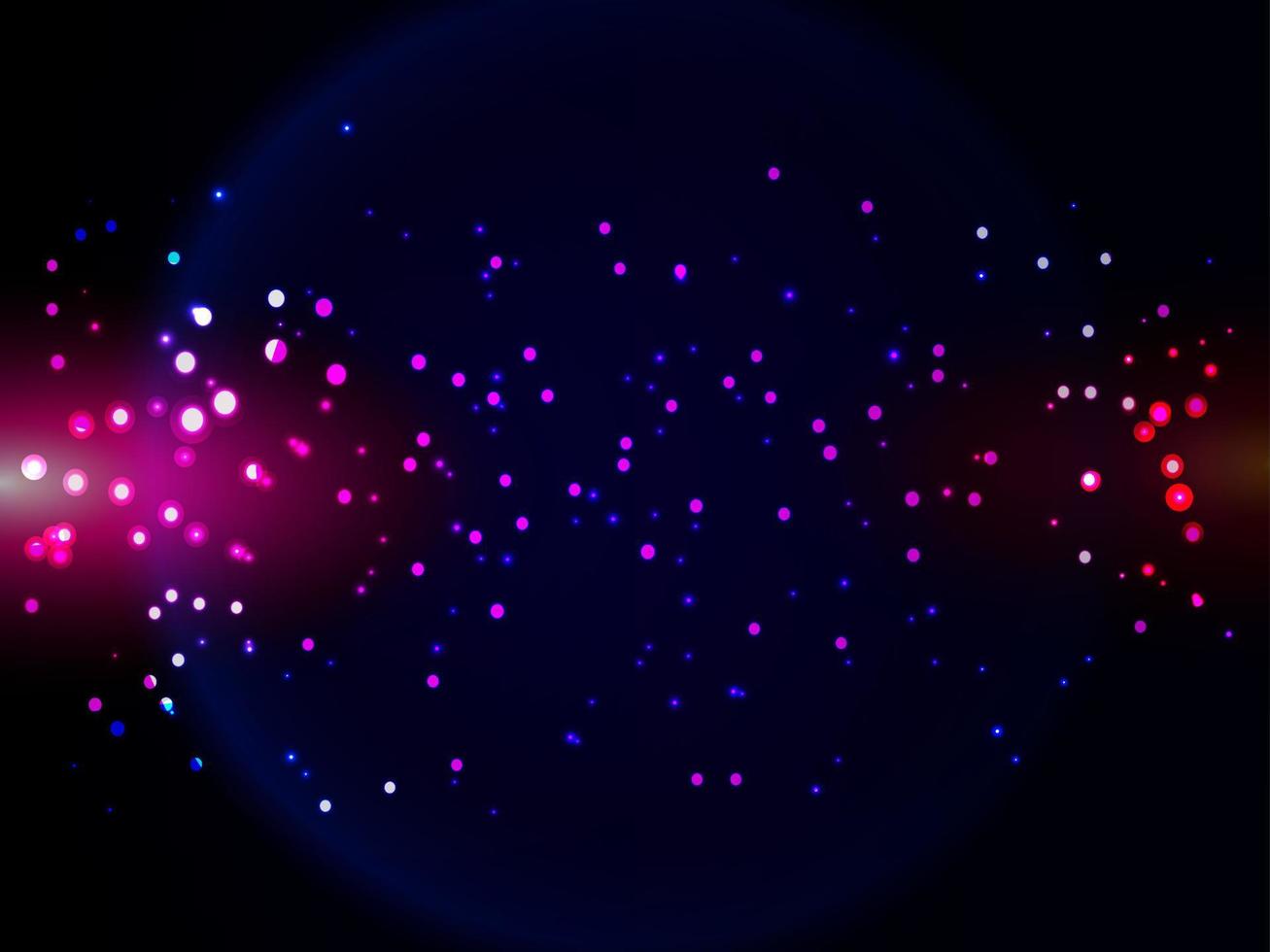 partículas de polvo de hadas mágicas brillantes partículas abstractas y fondo de color brillante vector