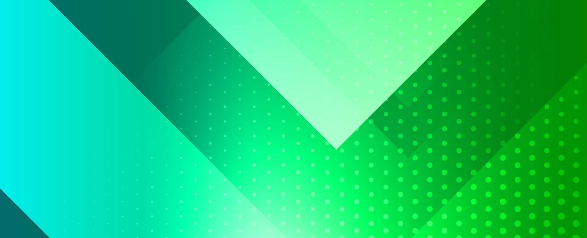 abstract geometric green modern decorative stylish banner background vector