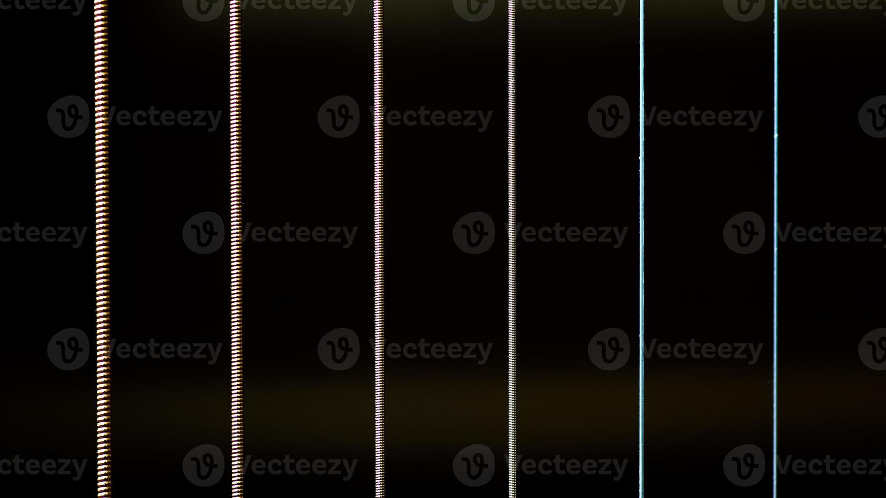 Guitar strings close-up photo