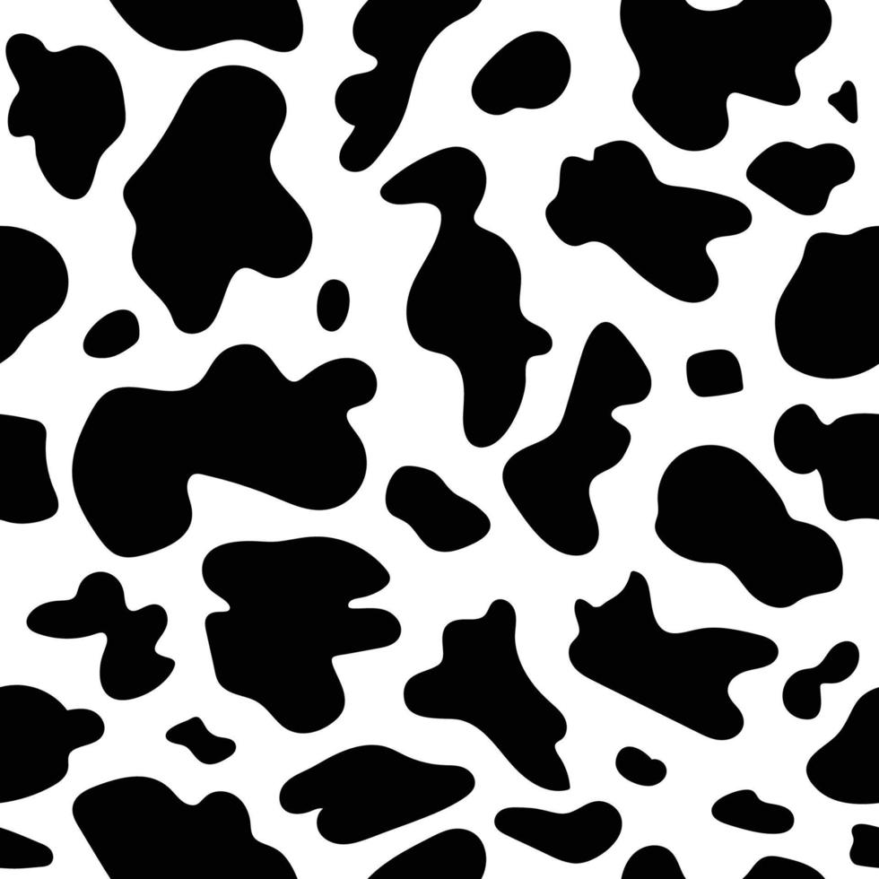 Cow seamless pattern vector