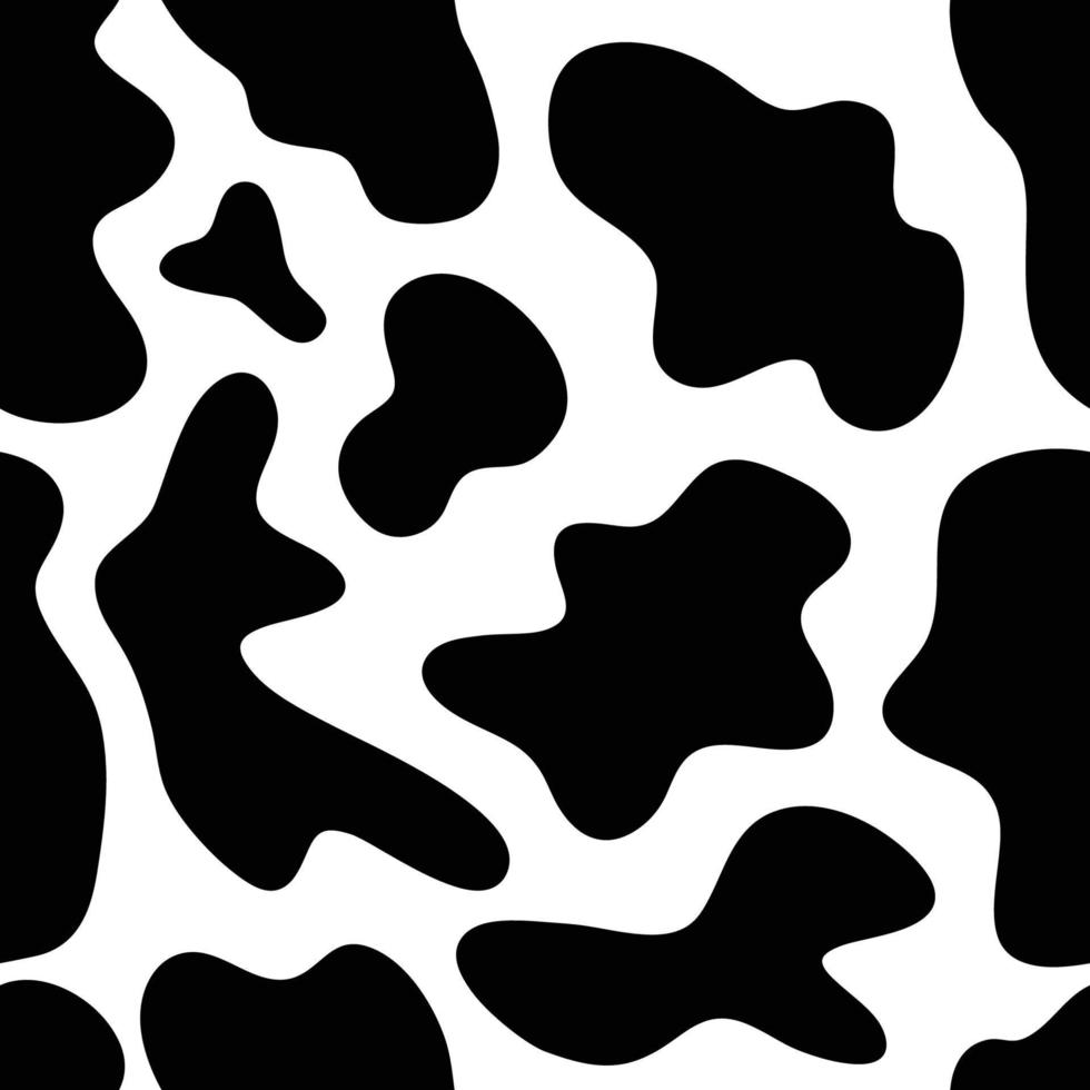 Cow seamless pattern vector