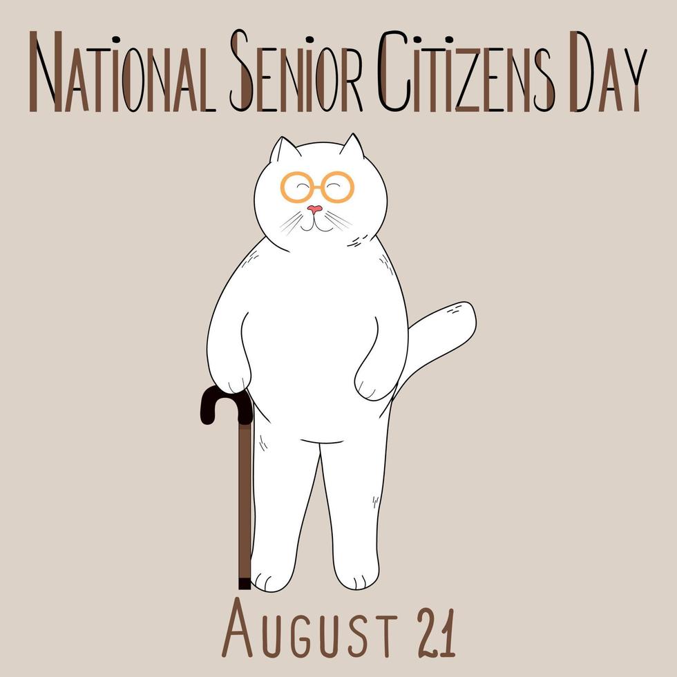 National Senior Citizens Day vector