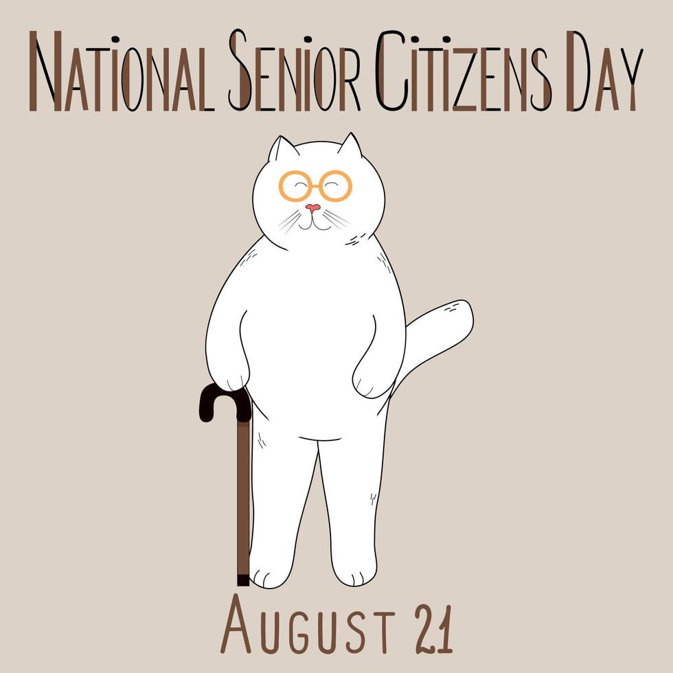 National Senior Citizens Day vector