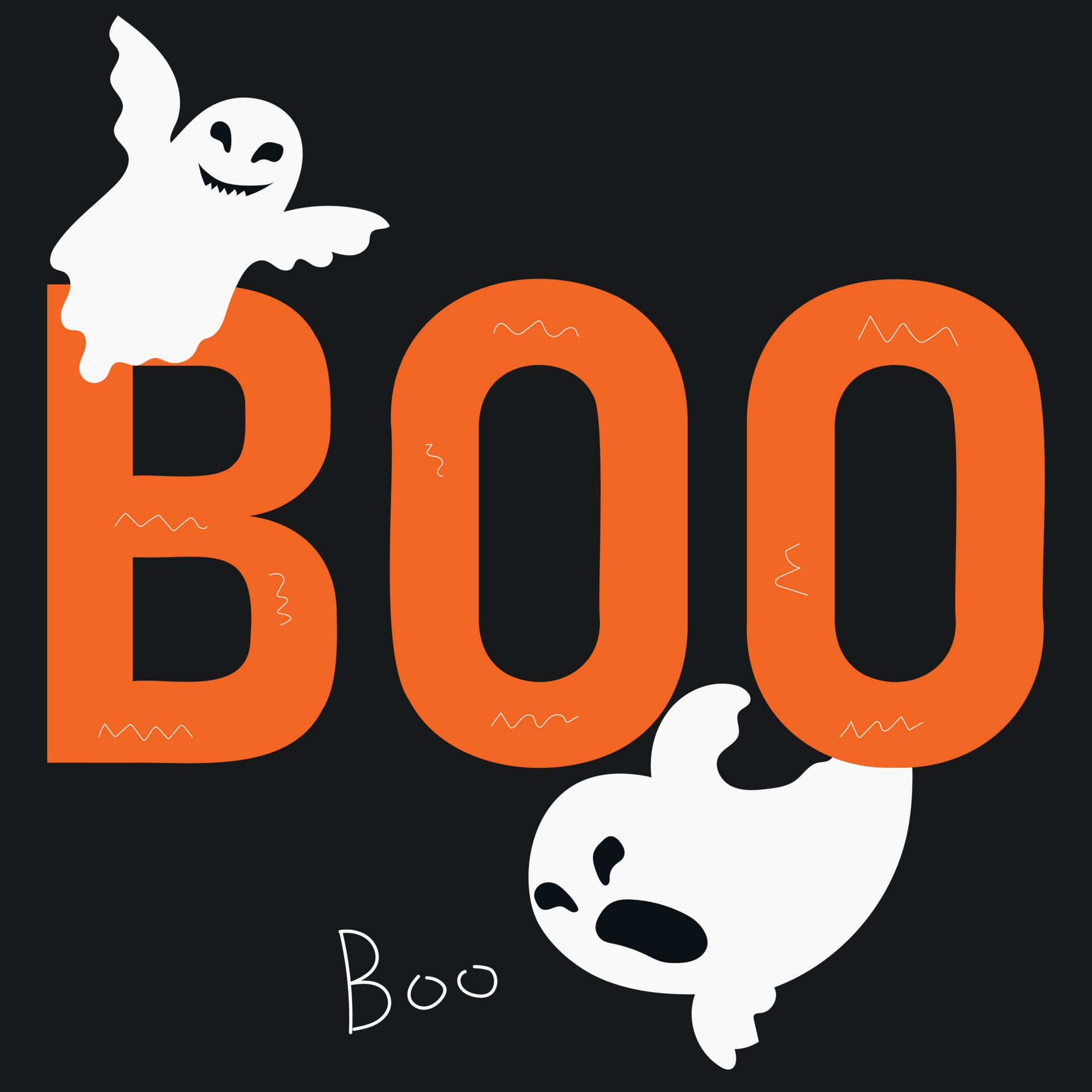 boo palabra con fantasma 9275224 Vector en Vecteezy