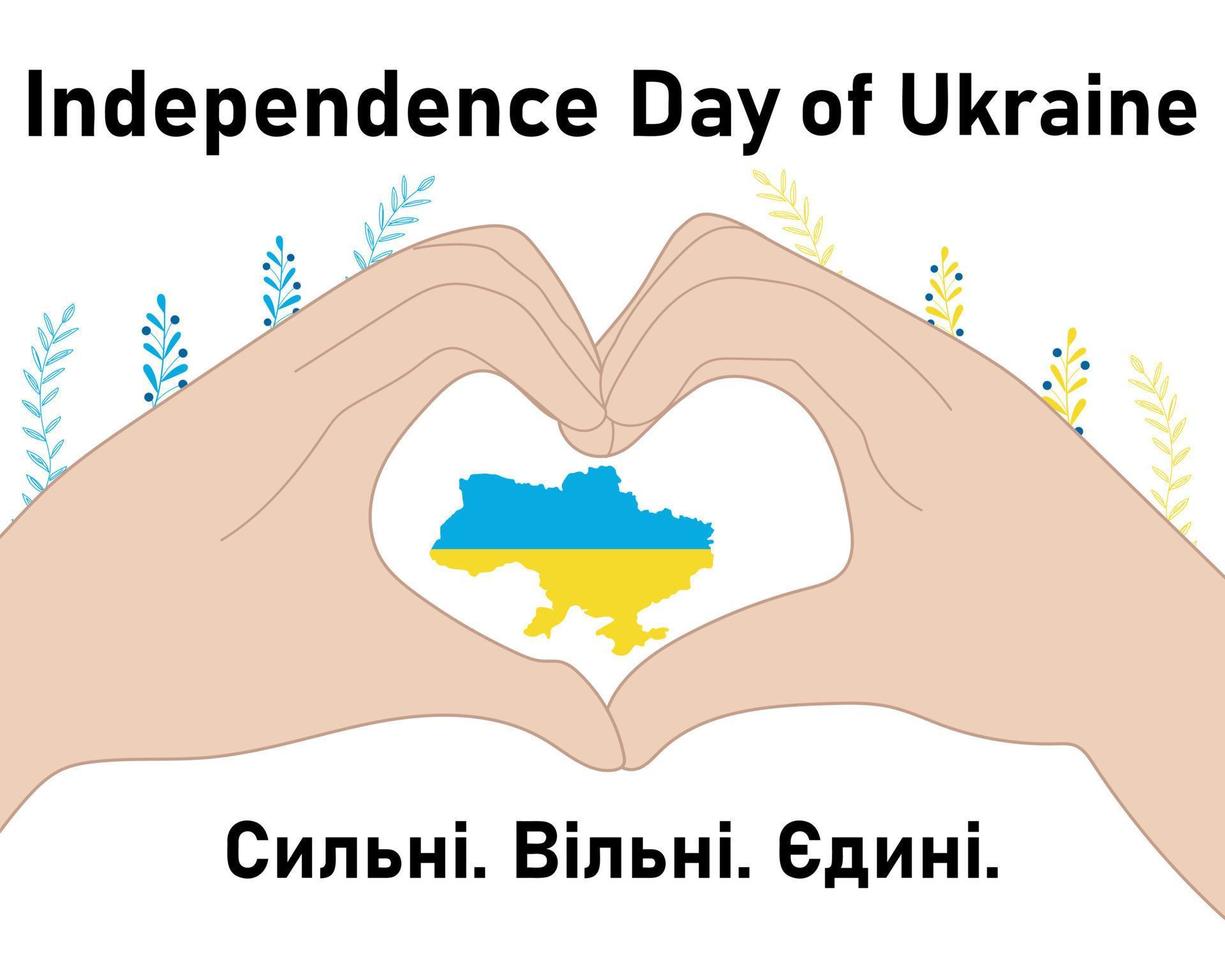 Independence Day of Ukraine. vector