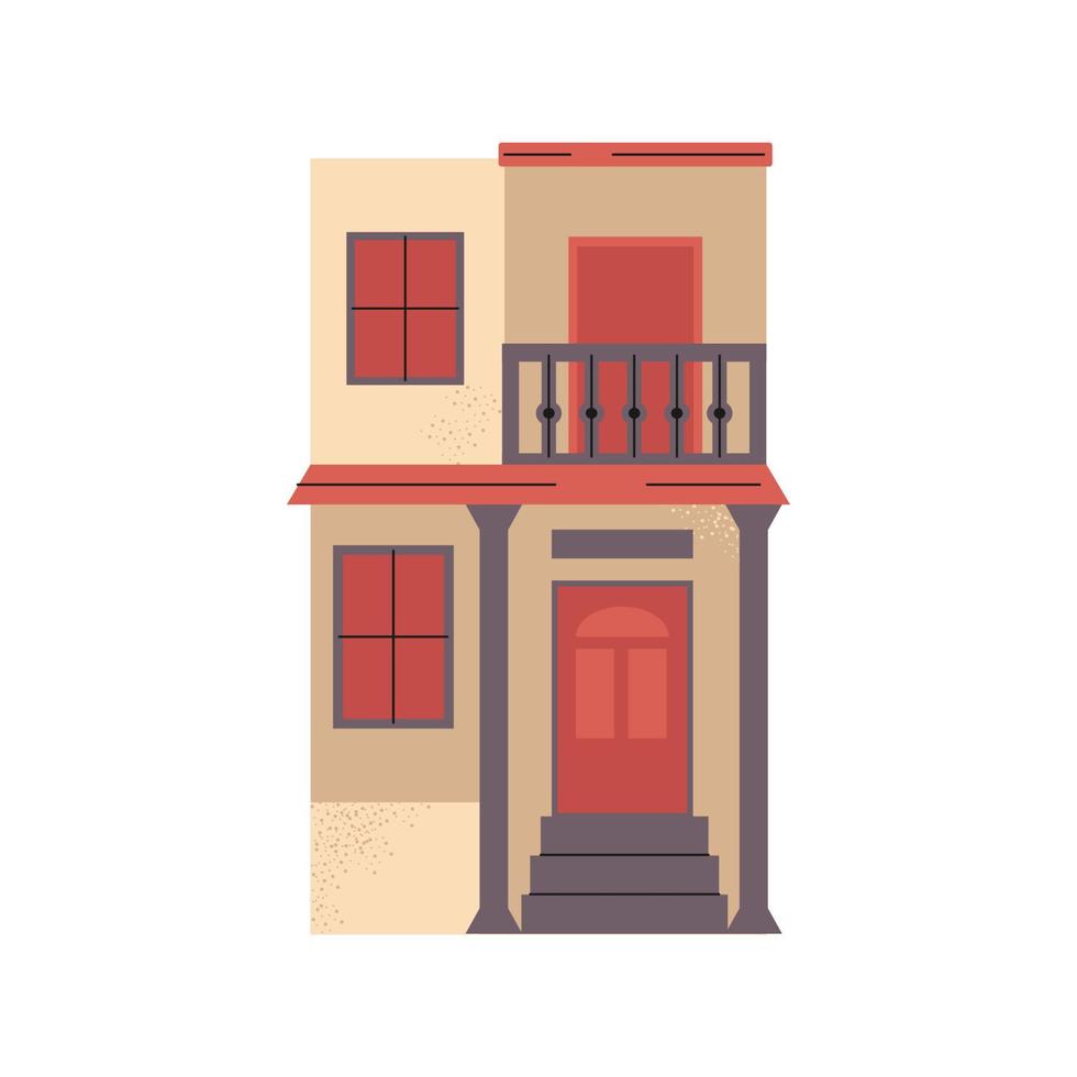 Indian house. Vector poor building clipart.