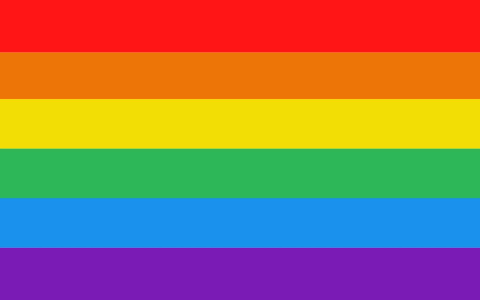 Vector LGBT flag. Rainbow flag. LGBTQ pride.