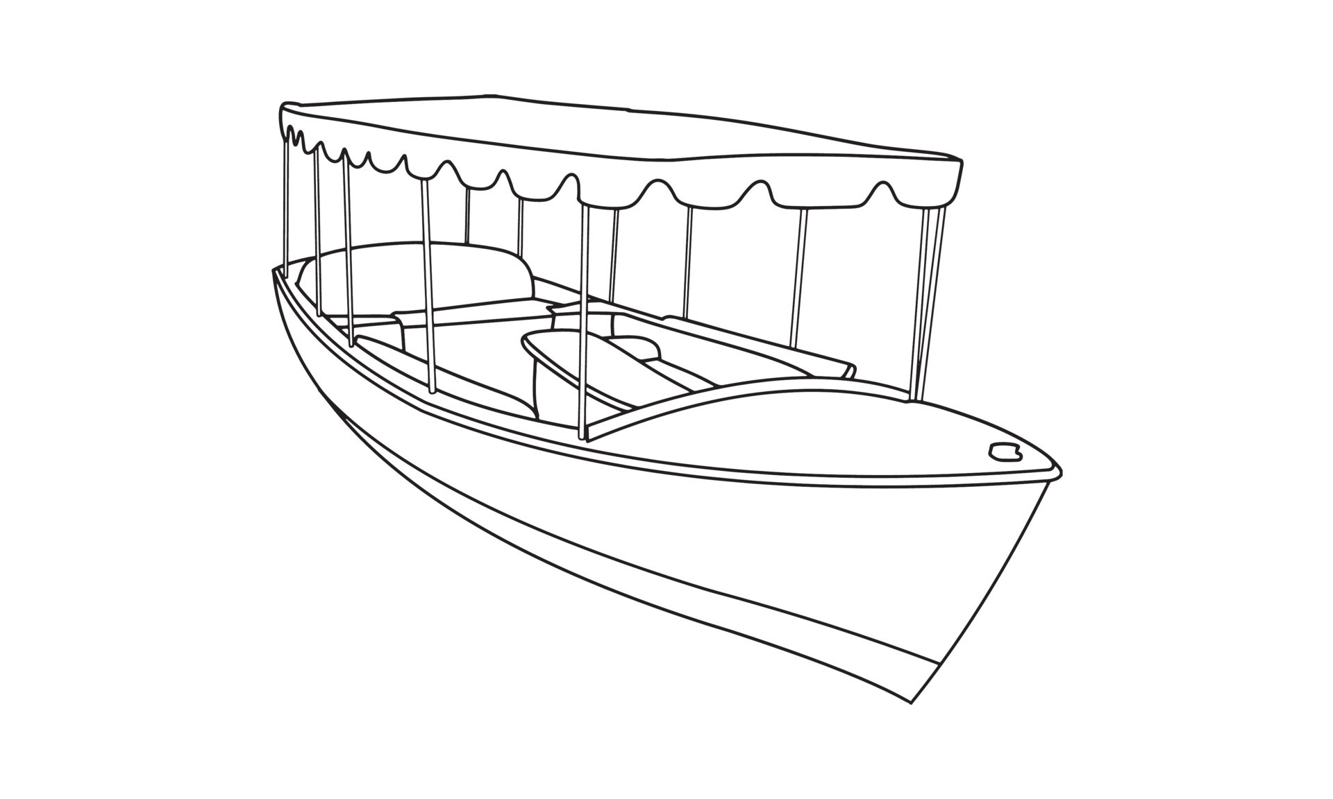 Speed Boat sketch line art illustration 9275560 Vector Art at Vecteezy