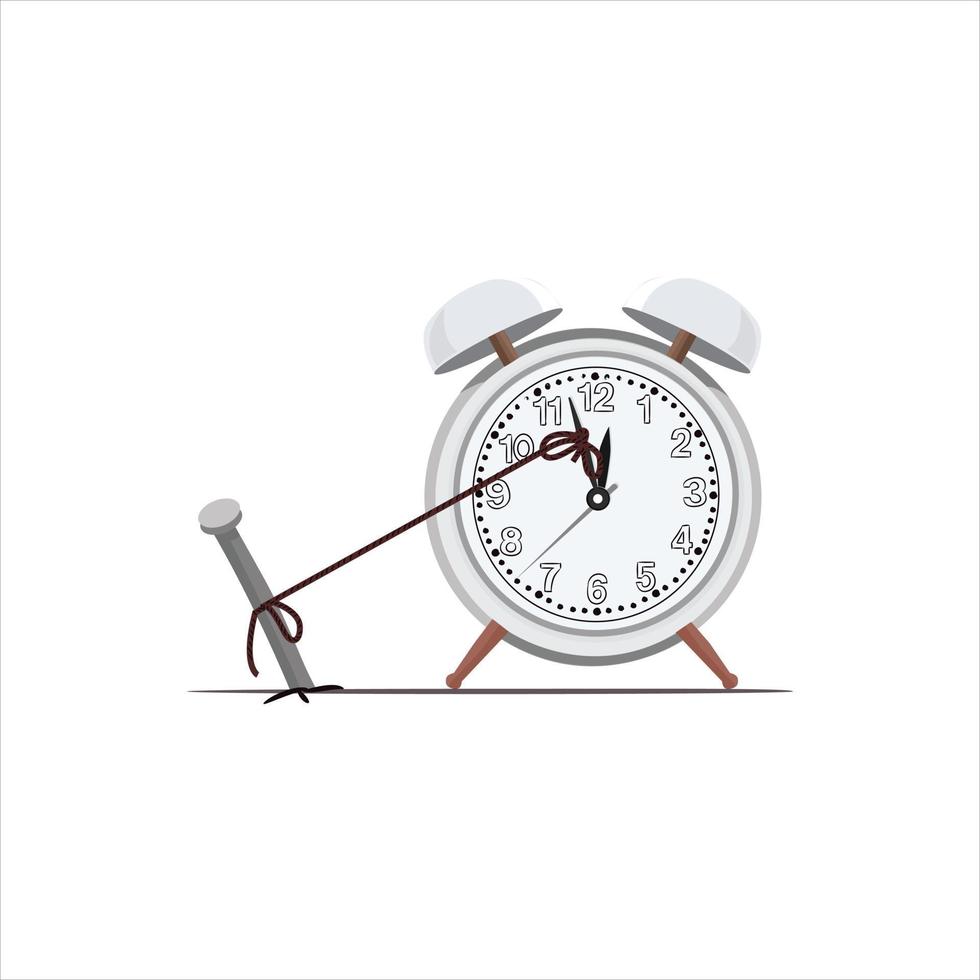 Stop Time concept. Stoping the time in vector illustration. Trying to