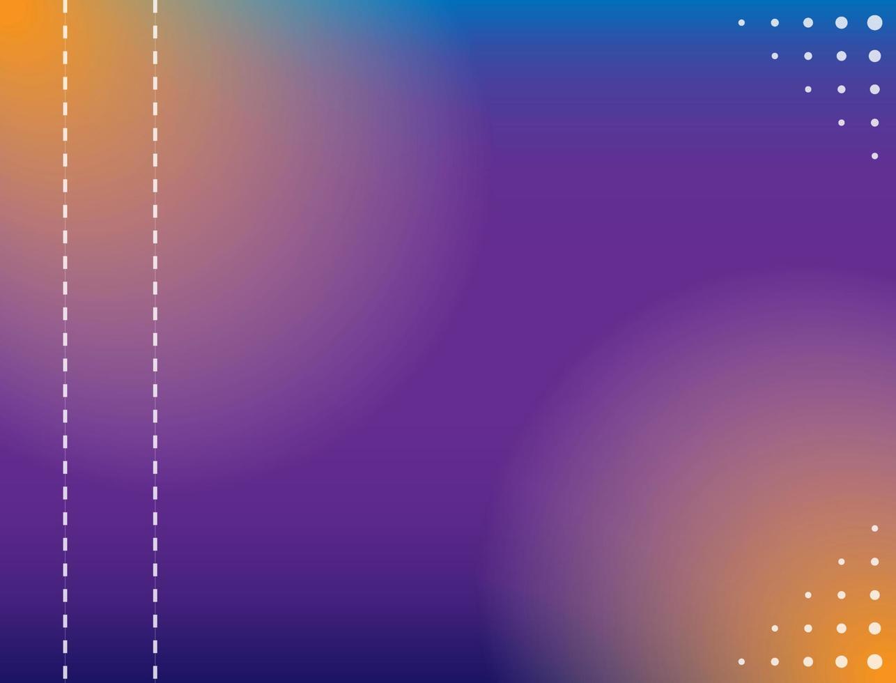 Abstract background with purple, blue, yellow gradient colors vector