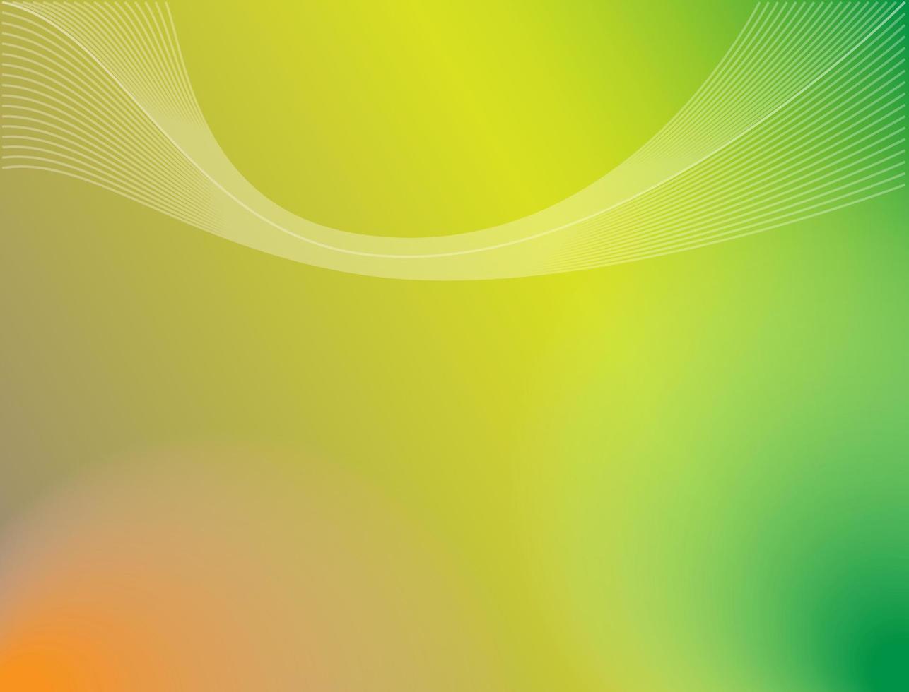 fondo abstracto con colores degradados verdes, amarillos y naranjas vector