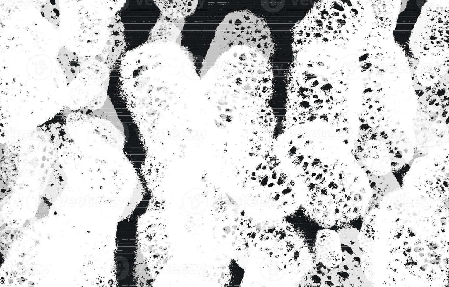 Grunge Black And White Urban. Dark Messy Dust Overlay Distress Background. Easy To Create Abstract Dotted, Scratched, Vintage Effect With Noise And Grain photo