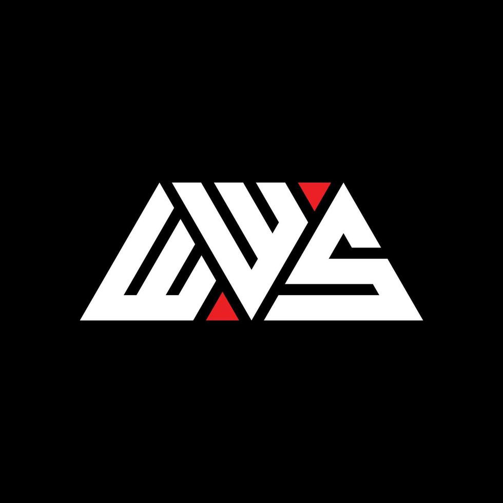 WWS triangle letter logo design with triangle shape. WWS triangle logo design monogram. WWS triangle vector logo template with red color. WWS triangular logo Simple, Elegant, and Luxurious Logo. WWS