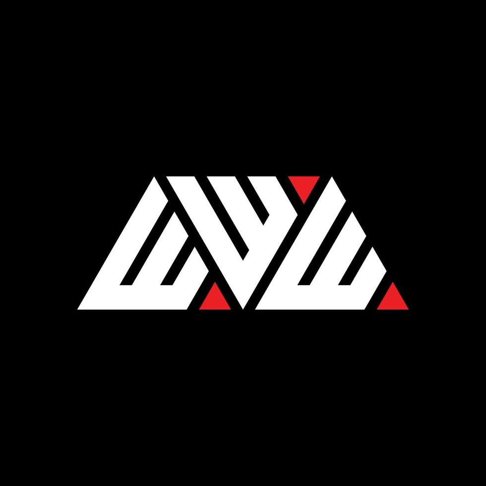 WWW triangle letter logo design with triangle shape. WWW triangle logo design monogram. WWW triangle vector logo template with red color. WWW triangular logo Simple, Elegant, and Luxurious Logo. WWW