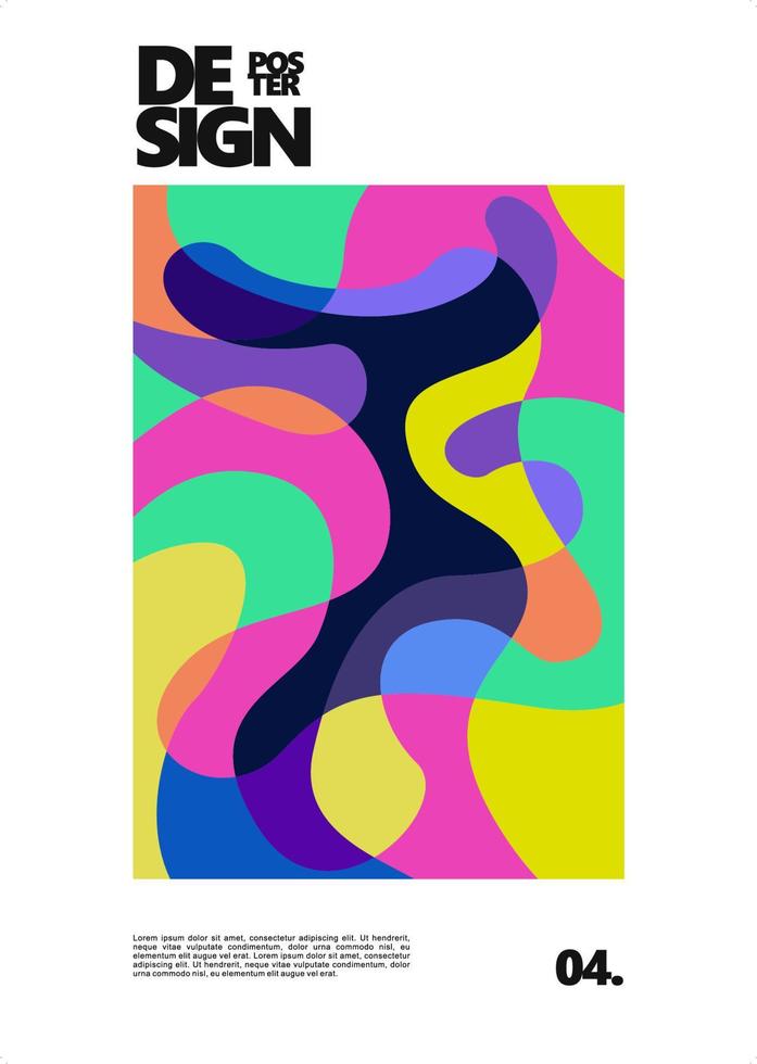 Vector Colorful Abstract Geometric and Liquid Background. Cover and Poster Design Template for Magazine, for Cover, book, social media story, and Page Layout Design.