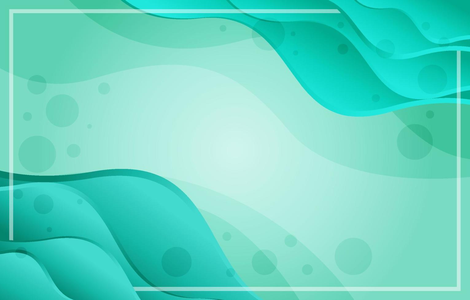 Abstract Mint Wave Background vector