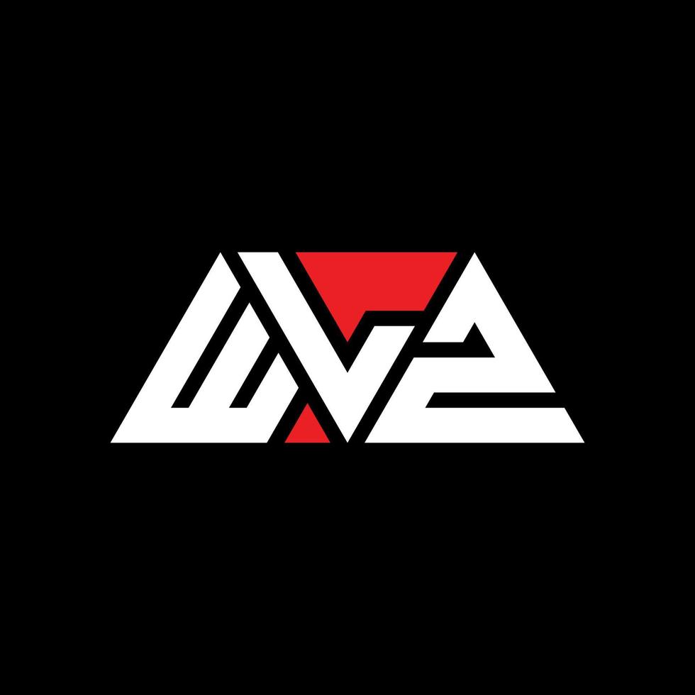 diseño de logotipo de letra triangular wlz con forma de triángulo. monograma de diseño del logotipo del triángulo wlz. plantilla de logotipo de vector de triángulo wlz con color rojo. logotipo triangular wlz logotipo simple, elegante y lujoso. wlz