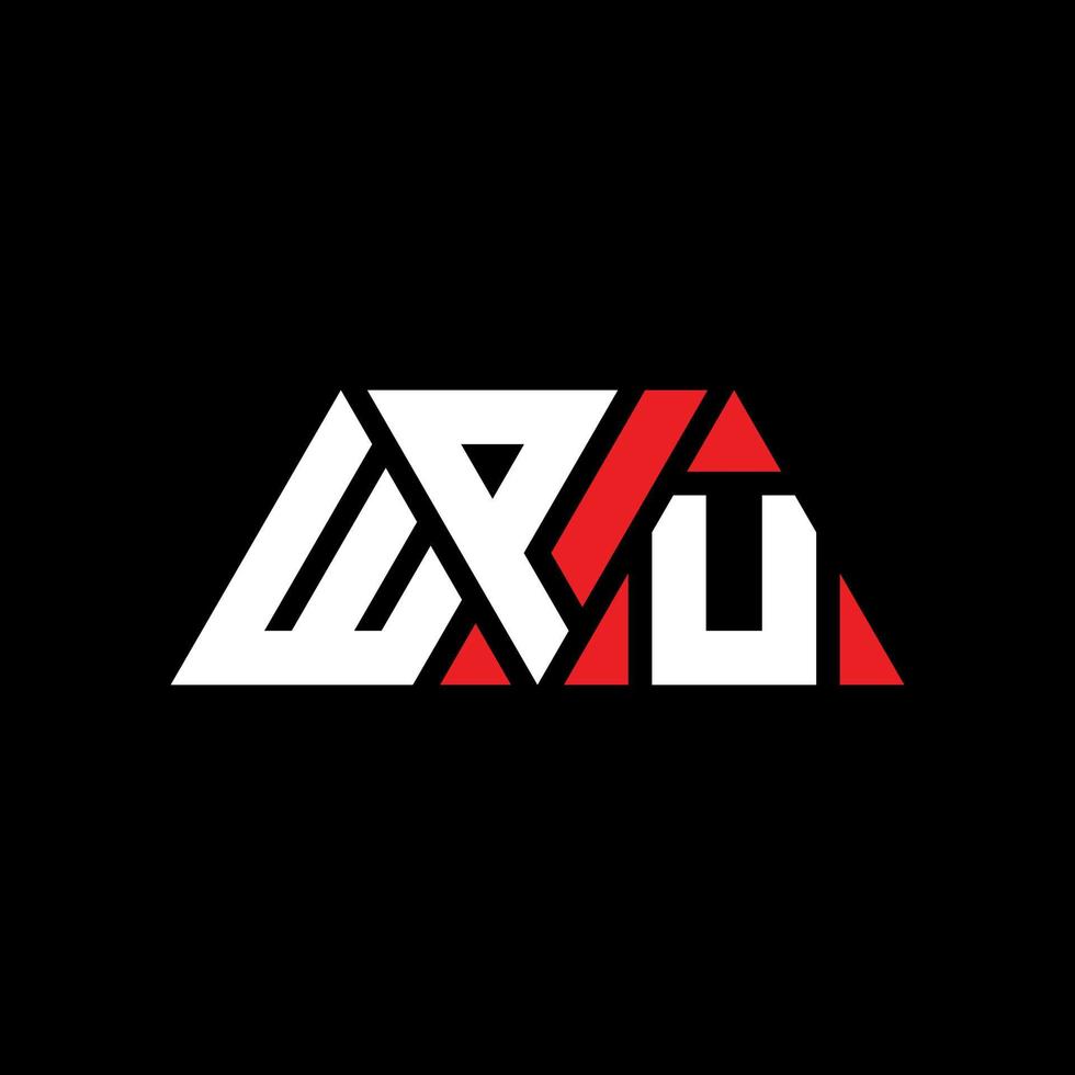 WPU triangle letter logo design with triangle shape. WPU triangle logo design monogram. WPU triangle vector logo template with red color. WPU triangular logo Simple, Elegant, and Luxurious Logo. WPU