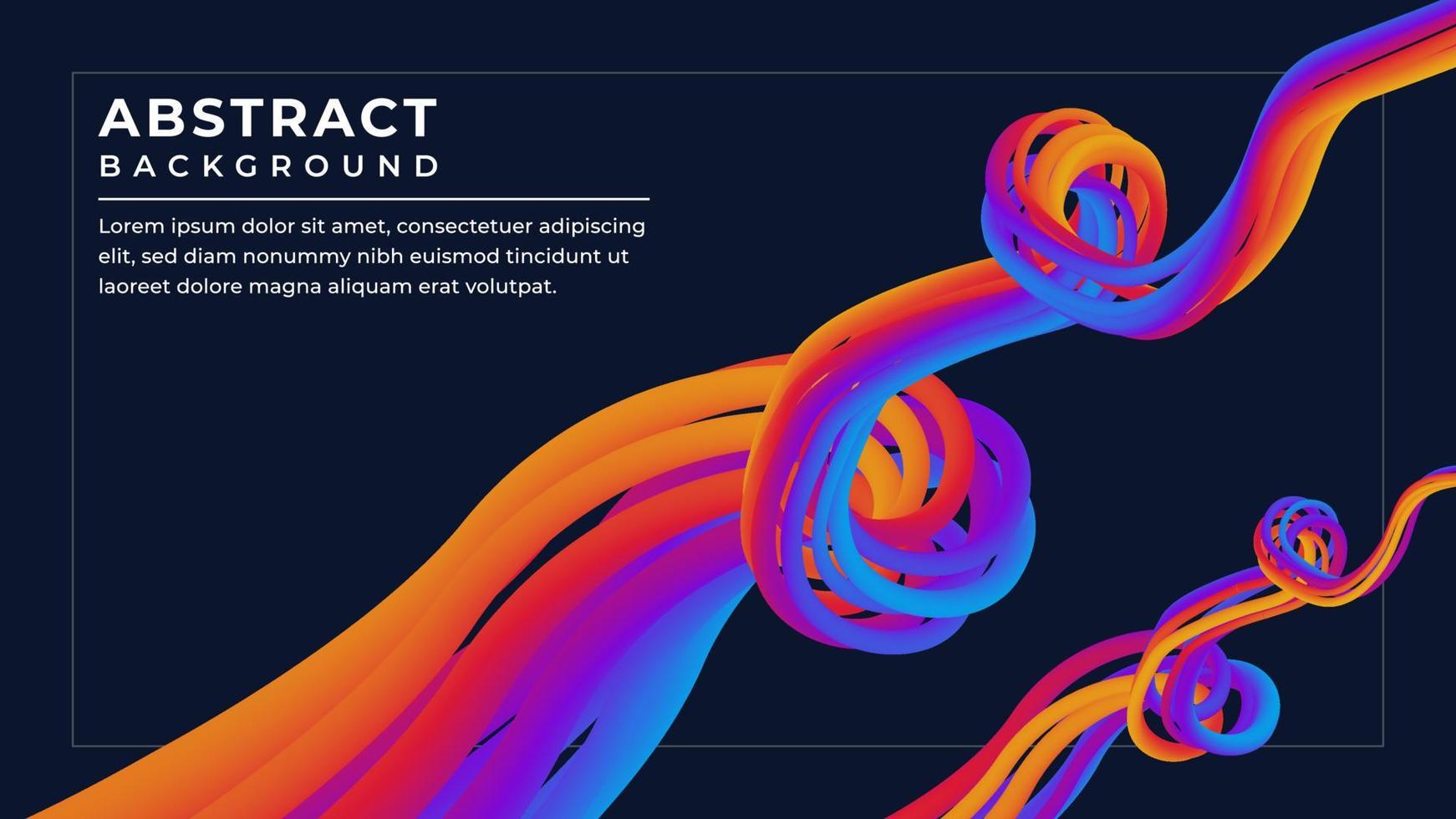 Modern abstract colorful fluid background design vector