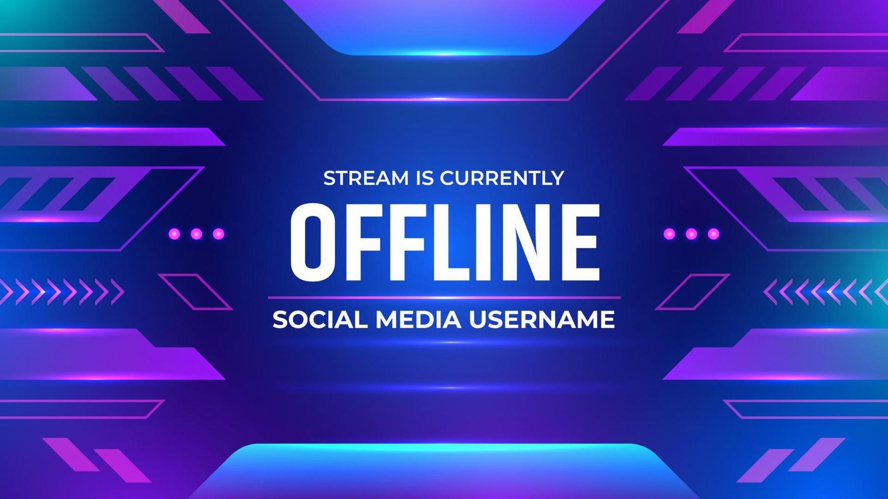 Offline Gaming Background Design with Purple Color vector