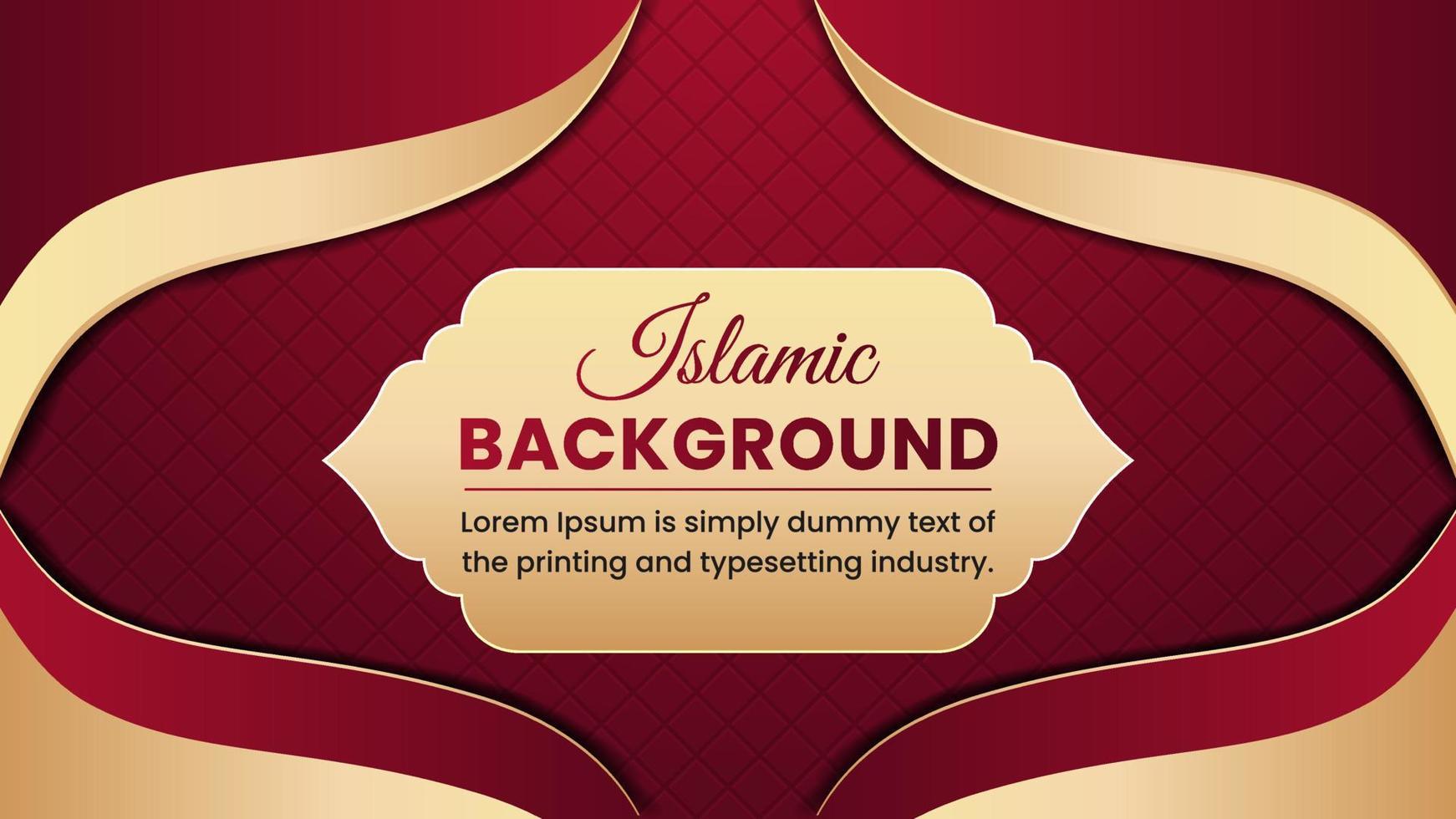 Luxury Arabic Islamic Background Design vector