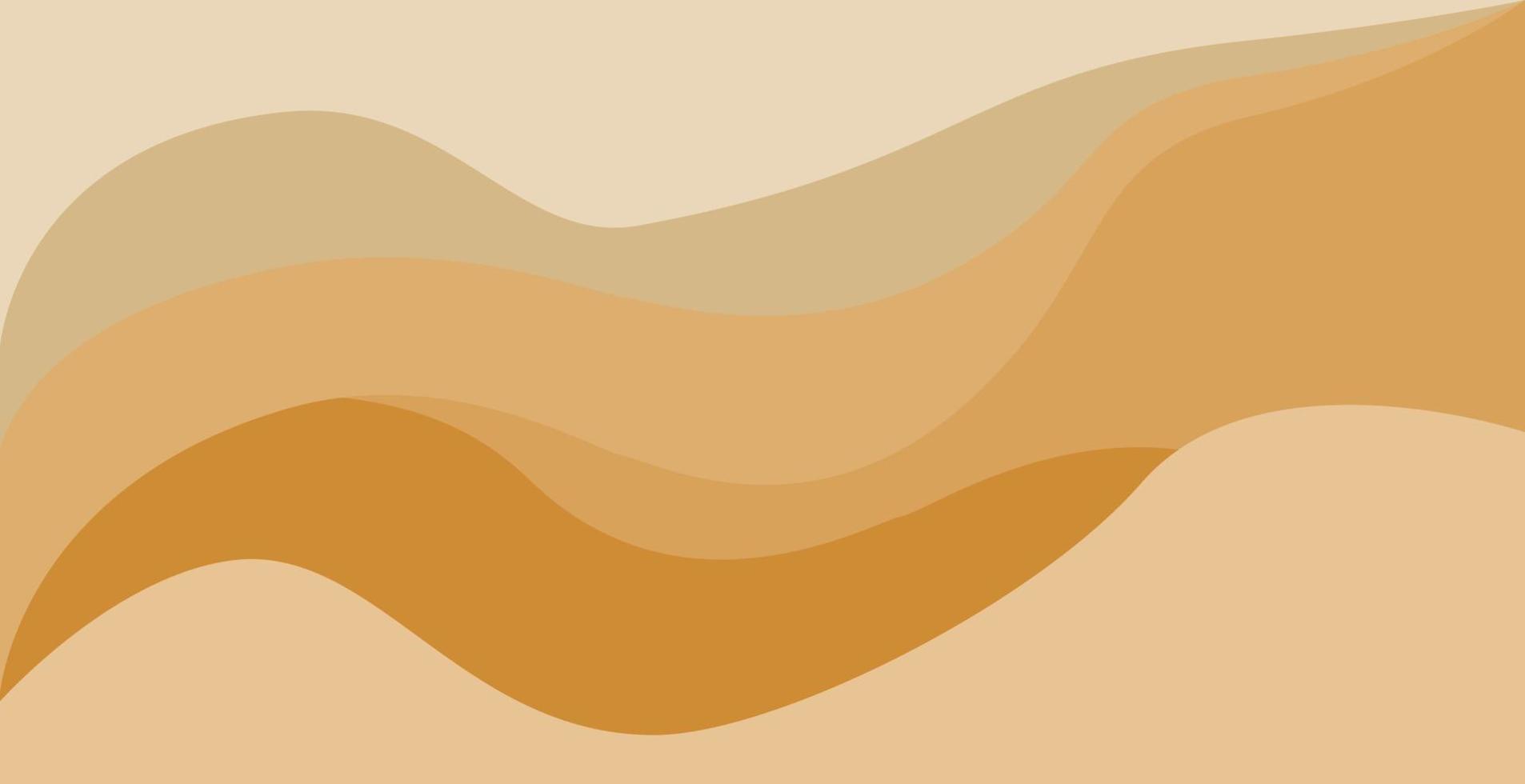 Brown shade abstract geometric background with waves. vector