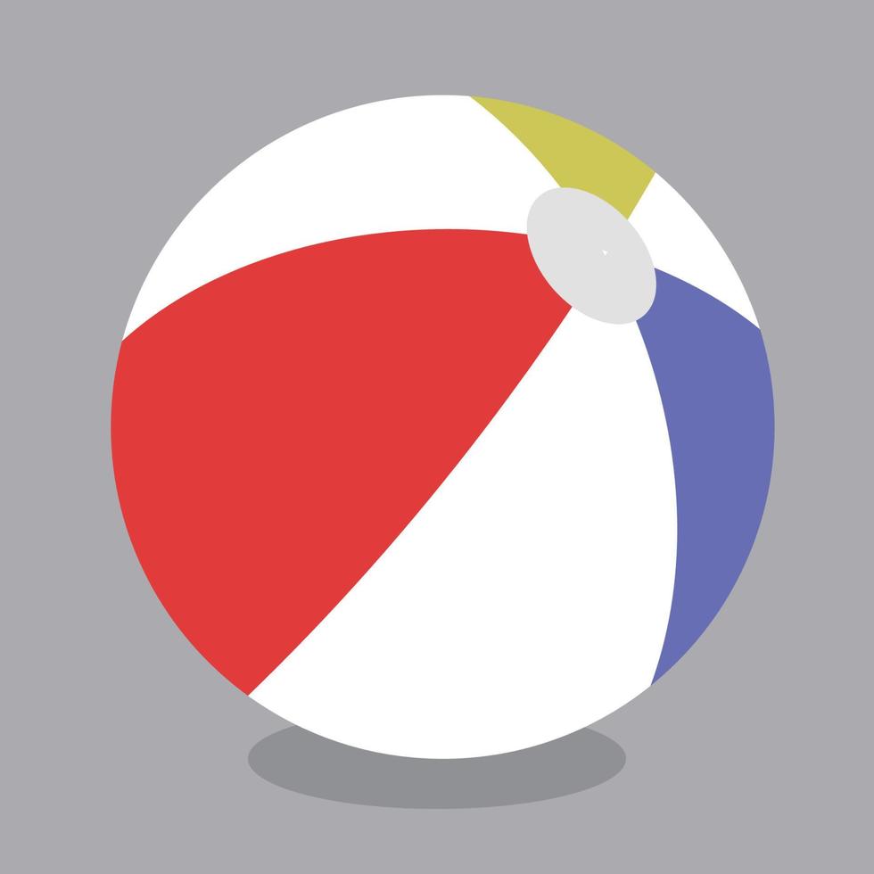 Blow up summer beach ball vector