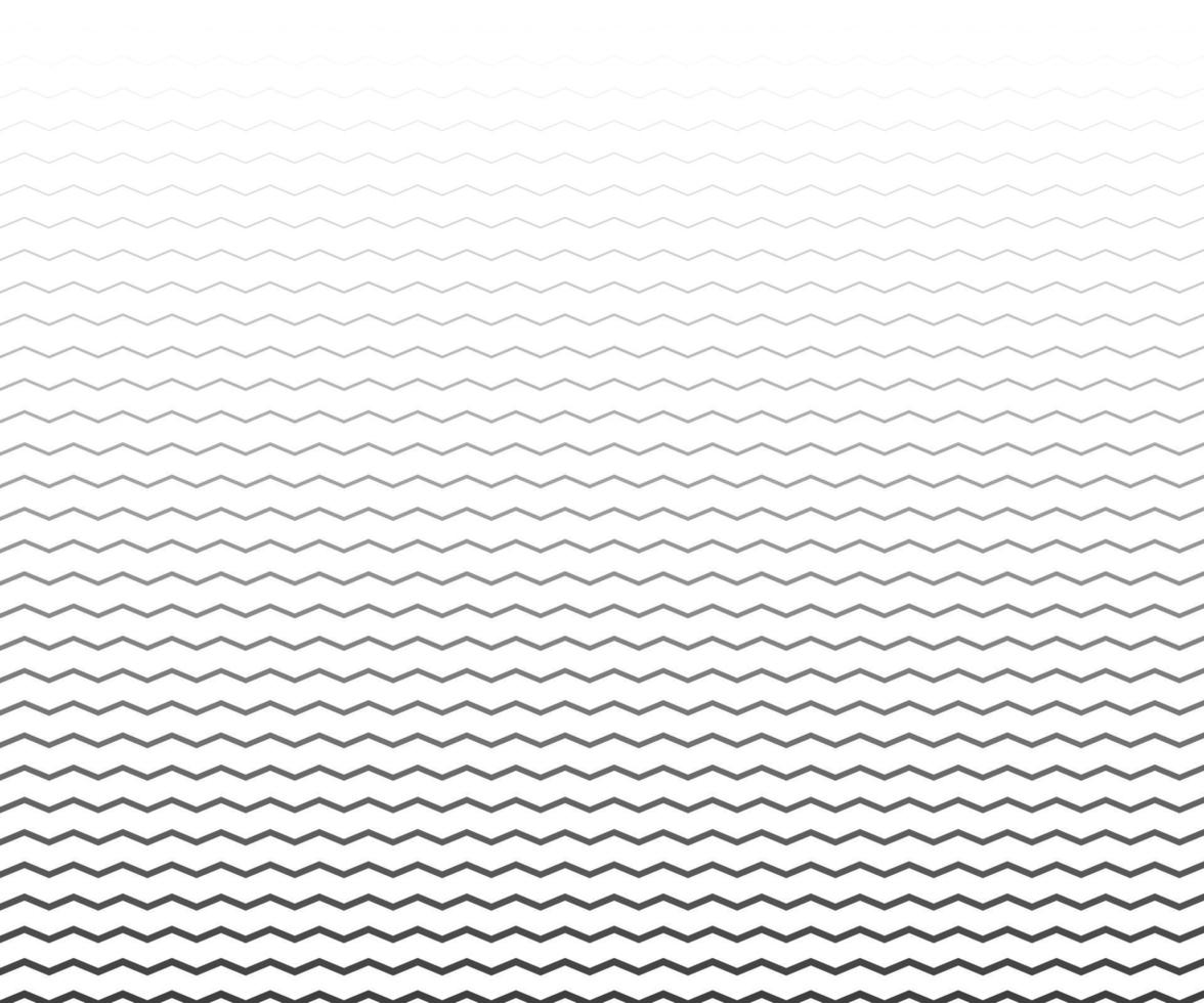 Wave, zigzag lines pattern. Black wavy line on white background. Texture vector - illustration